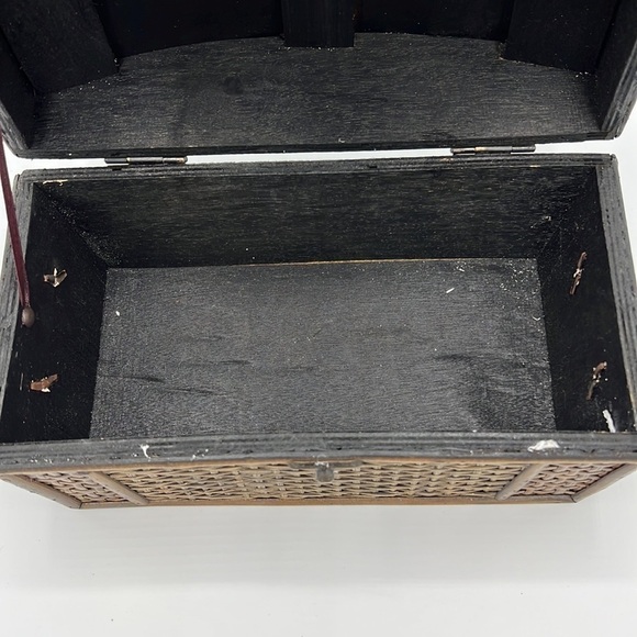 WOVEN WOODEN BROWN DECOR BOX - Picture 8 of 11